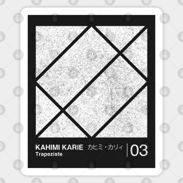 Kahimi Karie / Minimalist Graphic Design Fan Artwork Magnet by saudade